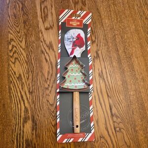 The Bakehouse‎ Christmas Tree Spatula & Cookie Cutter Set Red Cardinal Gift